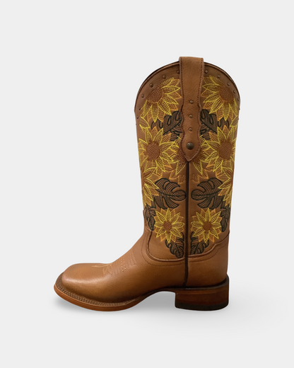 Quincy Q322GB5251 Honey Square Toe Western Boot On Sale*