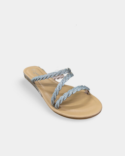 Forever Rhinestone Braid Sandal
