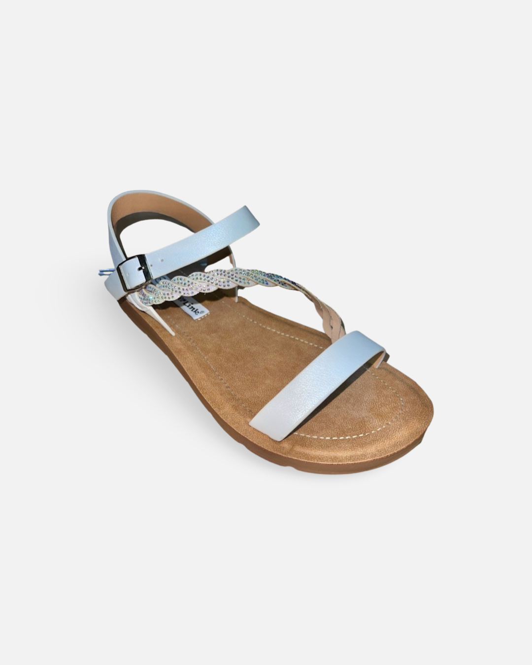 Forever Reform Braid Rhinestone Sandal