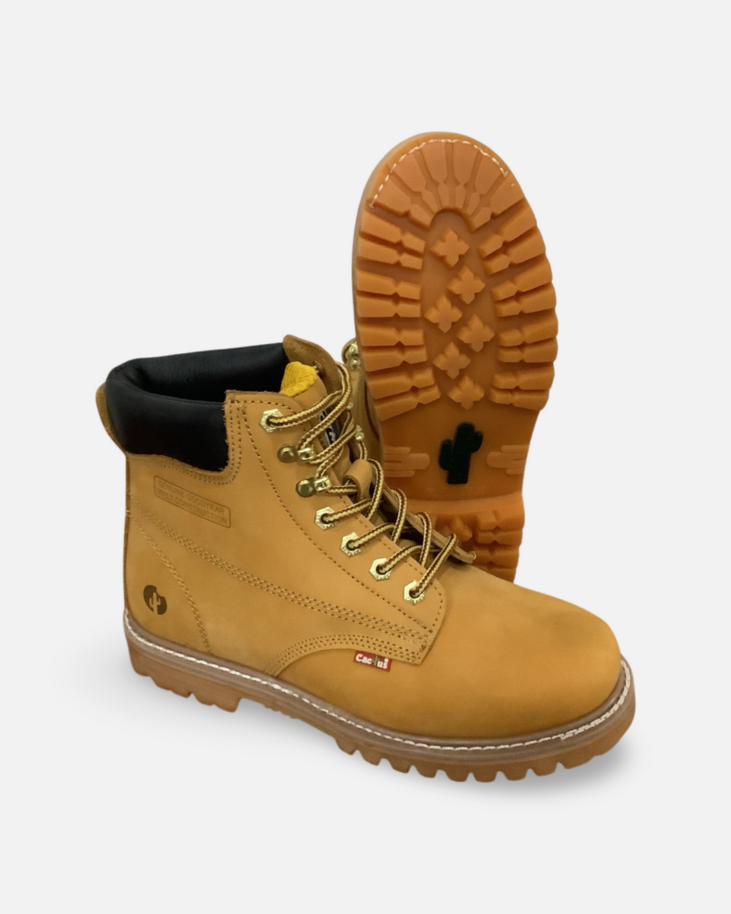 Cactus 611 Tan Men Work Boots