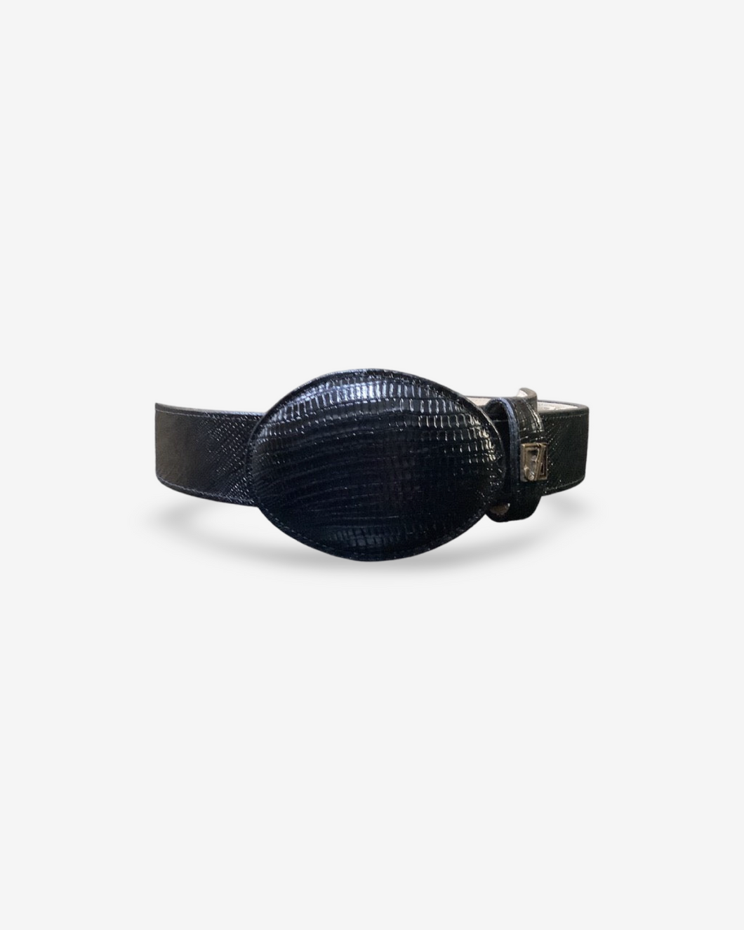 Arles 013 Armadillo Print Leather Belt