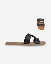Load image into Gallery viewer, Soda Feng Gold Buckle Sandal

