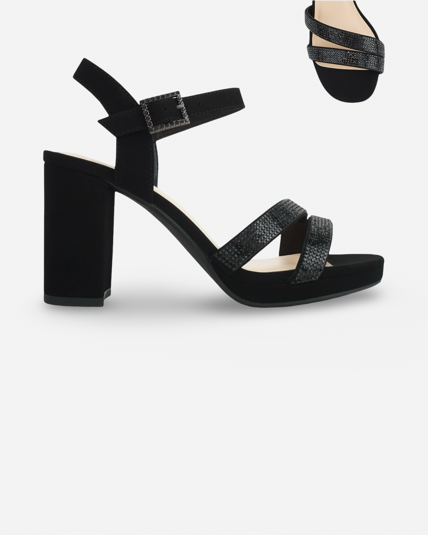 Delicious Merlot Rhinestone Platform Heel