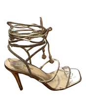 Load image into Gallery viewer, Forever  Silver Lace-Up Stilleto Heel
