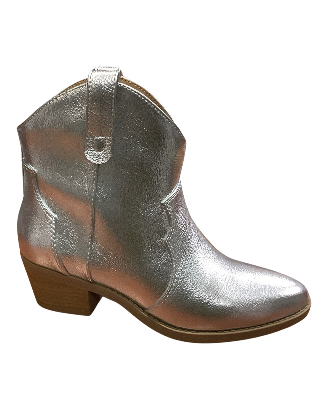 Soda Joriah Silver Western Bootie