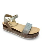Load image into Gallery viewer, Forever Lajolla-86 Platform Rhinestone Sandals
