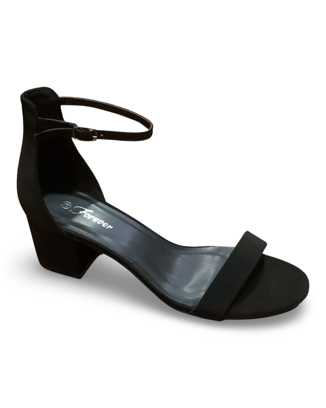 Forever Nataly-06 Ankle Strap Block Heel