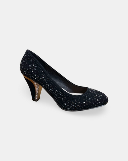 Forever Perform Rhinestone Short Heel