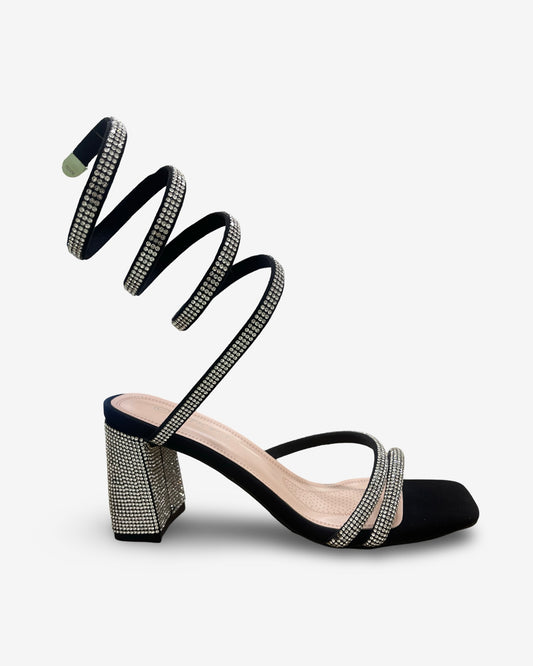Forever Rodeo Rhinestone Lace Up Heel