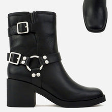 Load image into Gallery viewer, Soda Addax Women Ankle Biker Boot With Buckles
