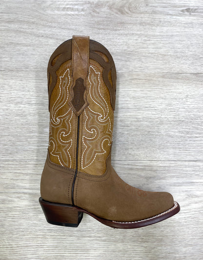 Quincy Tan Square Toe Women Western Boot On Sale*