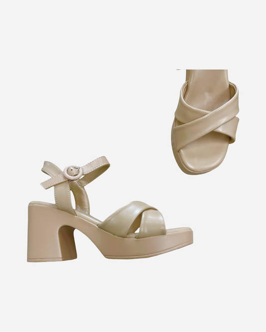Forever Visible Block Platform Heel