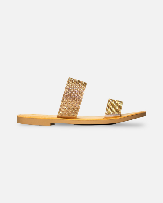 Soda Among Rhinestone Sandal