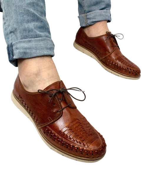 Arles Artisanal Leather Huarache Loafer