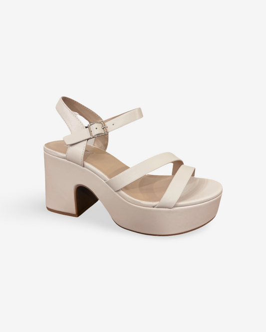 Soda Kura Block Platform Heel Sandal