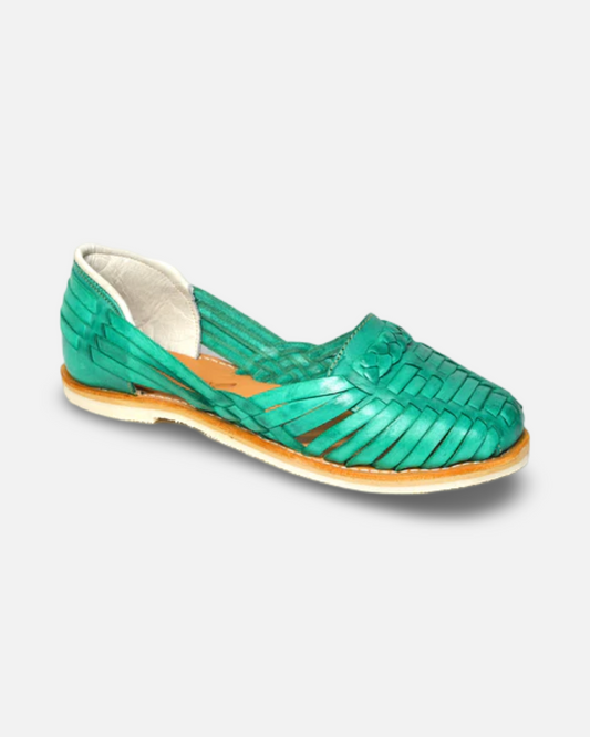 Redhawk Teal Artisanal Leather Huarache
