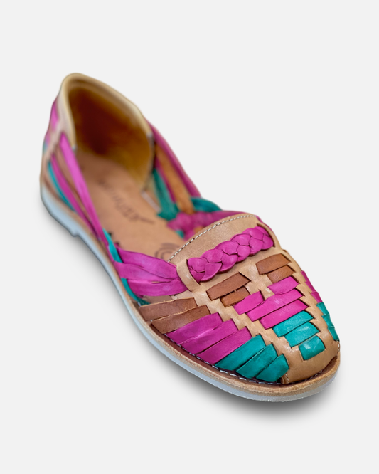 Redhawk Pink Artisanal Leather Huarache