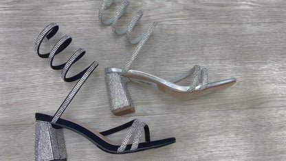 Forever Rodeo Rhinestone Lace Up Heel