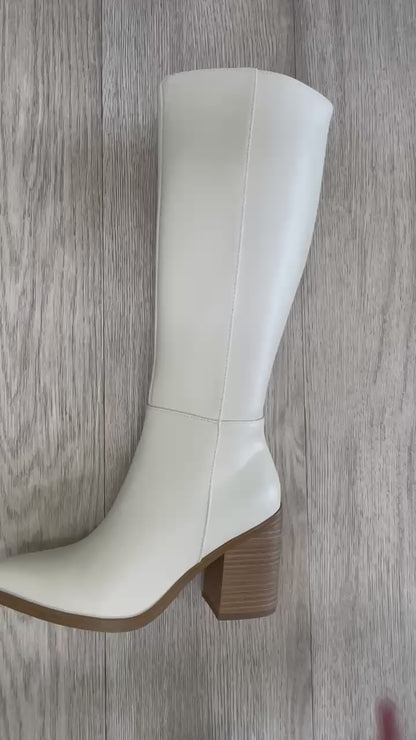 Soda Vapor Knee High Pointed Toe Boot