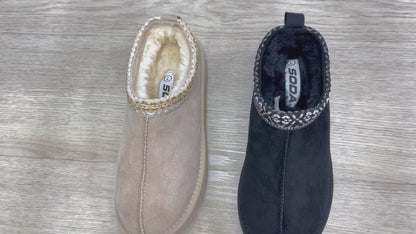 Soda Eagle Platform Clog Slipper