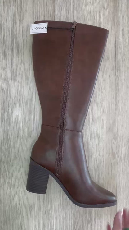 Soda Talk Wide Fit Knee High Pointed Toe Boot