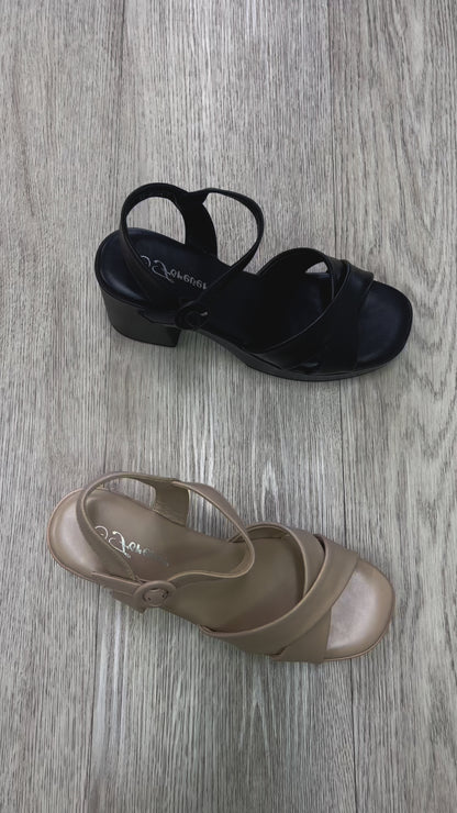 Forever Visible Block Platform Heel