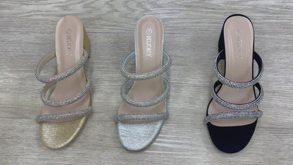 Forever Nataly Rhinestone Strapless Heel