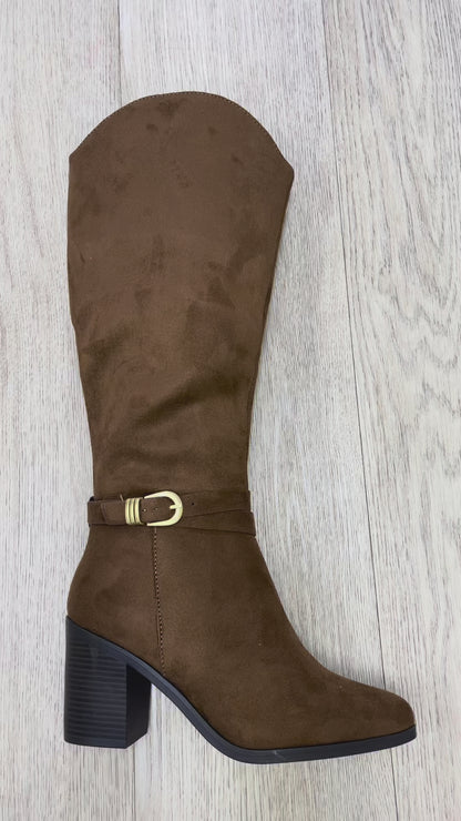 Soda Amelia Knee High Pointed Toe Boot