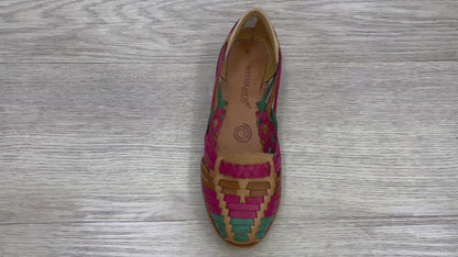 Redhawk Pink Artisanal Leather Huarache