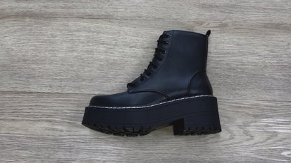 Soda Fling Platform Combat Boot