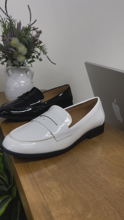 Soda Snack Patent Loafer Flats