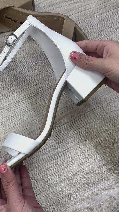 Cityclassified Weekend Ankle Strap Block Heel