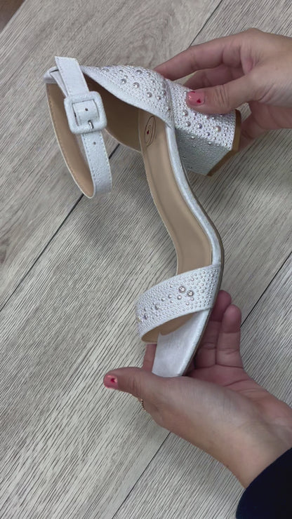 Delicious Crete Chunky Sparkly Heel