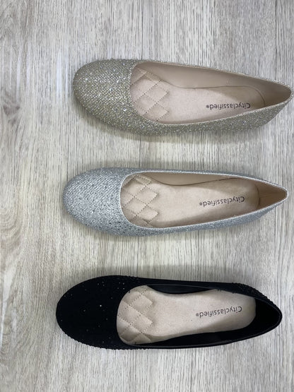 Forever Sabina Rhinestone Ballet Flats