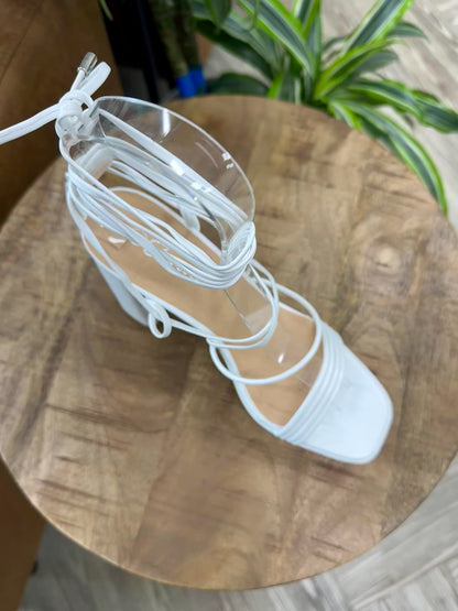 Forever Ankle Lace Up Platform Heel