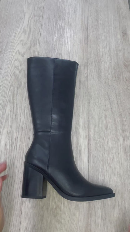 Soda Vapor Knee High Pointed Toe Boot