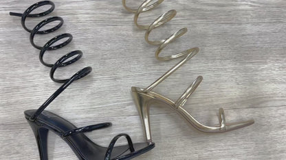 Soda Axis Lace-Up Heel