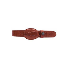 Load image into Gallery viewer, Arles 004 Crocodile Print Leather Belt
