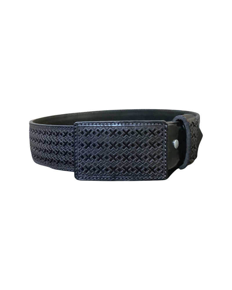 Chaparral Quemado Navajeado Equis Leather Belt