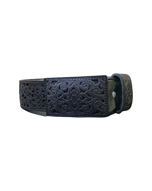 Chaparral Quemado Navajeado Cuatro Puntas Belt
