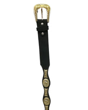 Load image into Gallery viewer, Chaparral Concho/Oro Leather Belt
