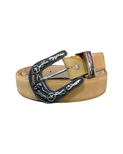 Chaparral Liso con Herrajes Leather Belt
