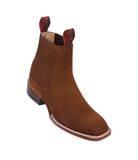 Quincy Boots Chedron Nobuck Leather Square Toe Botin Charro