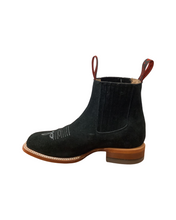 Load image into Gallery viewer, Quincy J6305 Black Suede Square Toe Women Botin
