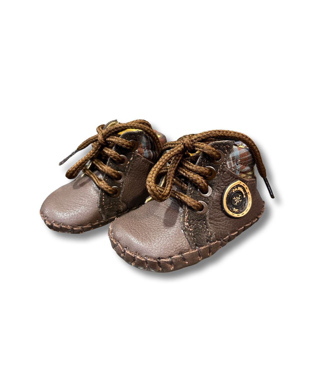 ABC Dark Brown Leather Kid Shoe